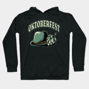 Bavarian hat and hops oktoberfest Hoodie